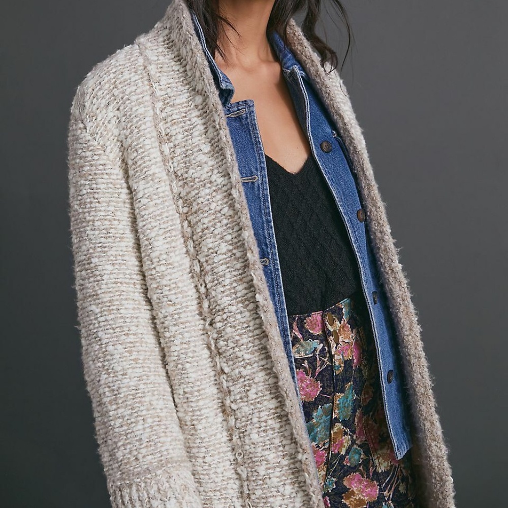 Anthropologie Noelle Boucle Cardigan XS